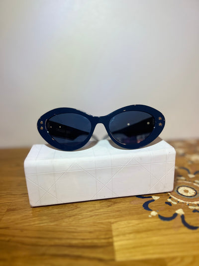Diorpacific B1u Cat-Eye Acetate Sunglasses - Blue