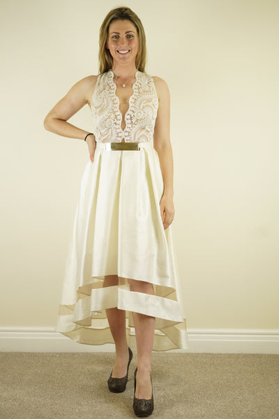 Nataliya cream lace dress size 38 RTP £350