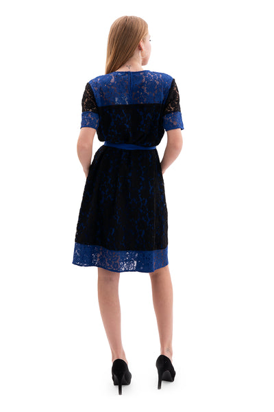 Paul Smith black and blue mini dress