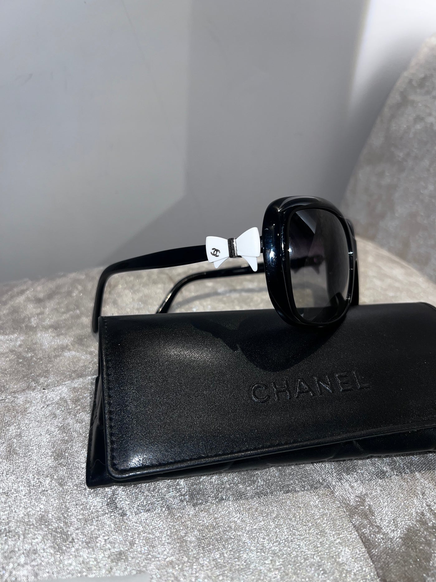 Chanel black sunglasses