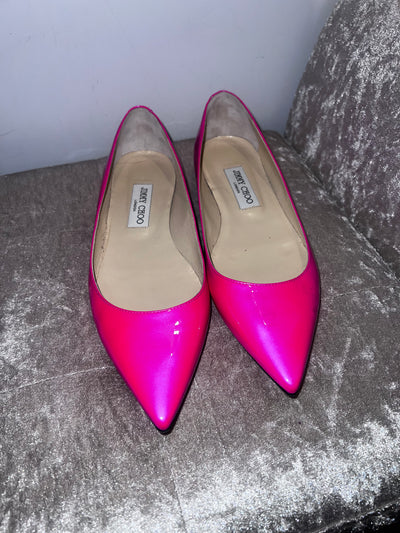 Jimmy choo pink patent leather pumps size 39