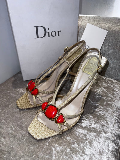 Christian Dior piedra sandals size 40
