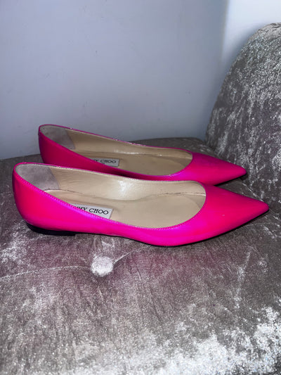 Jimmy choo pink patent leather pumps size 39