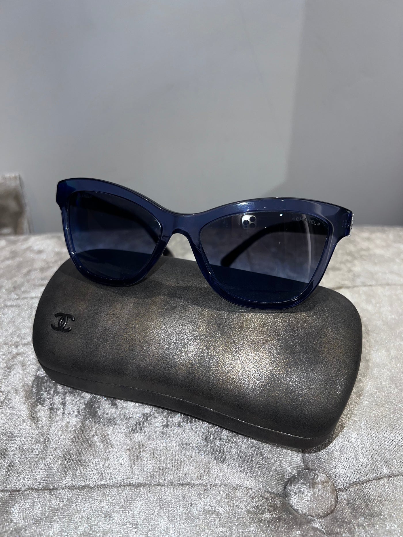 Chanel blue sunglasses