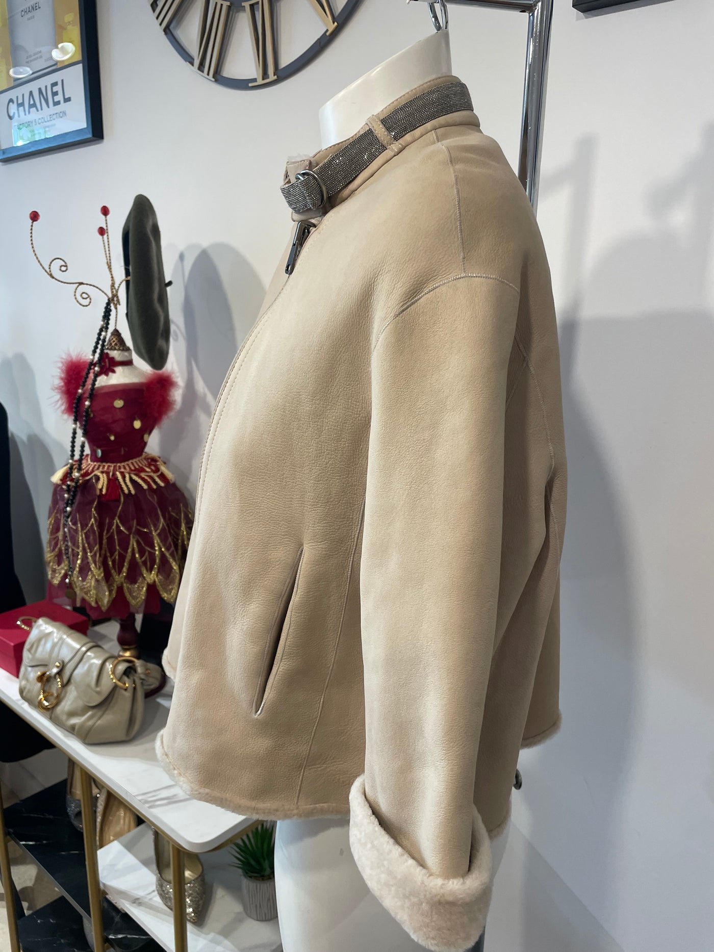 Brunello Cucinelli shearing coat size 44 RTP £8500