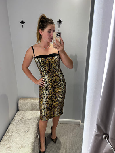 Dolce & Gabanna leopard print dress size 38