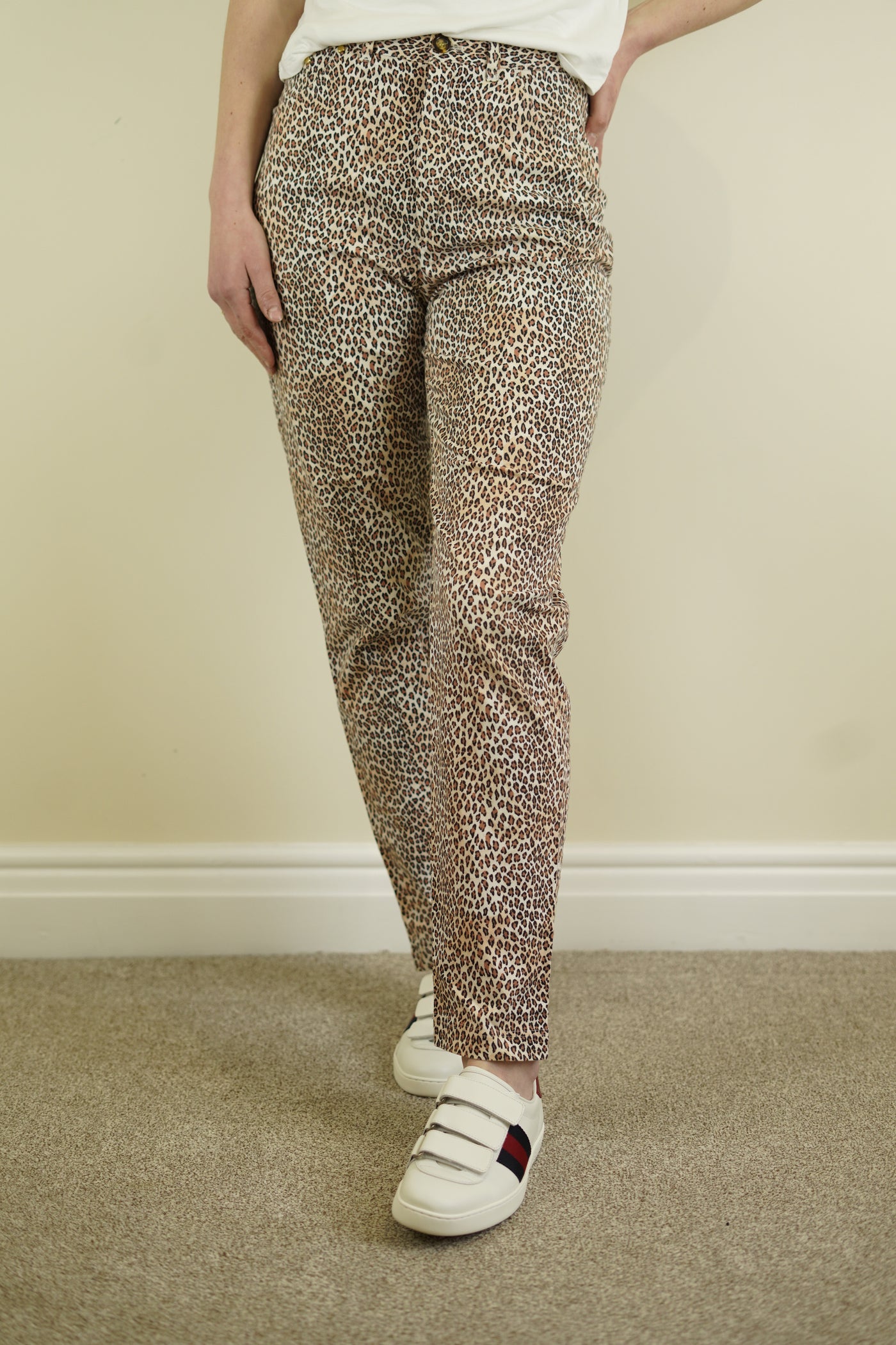 betty barclay leopard print jeans size 40