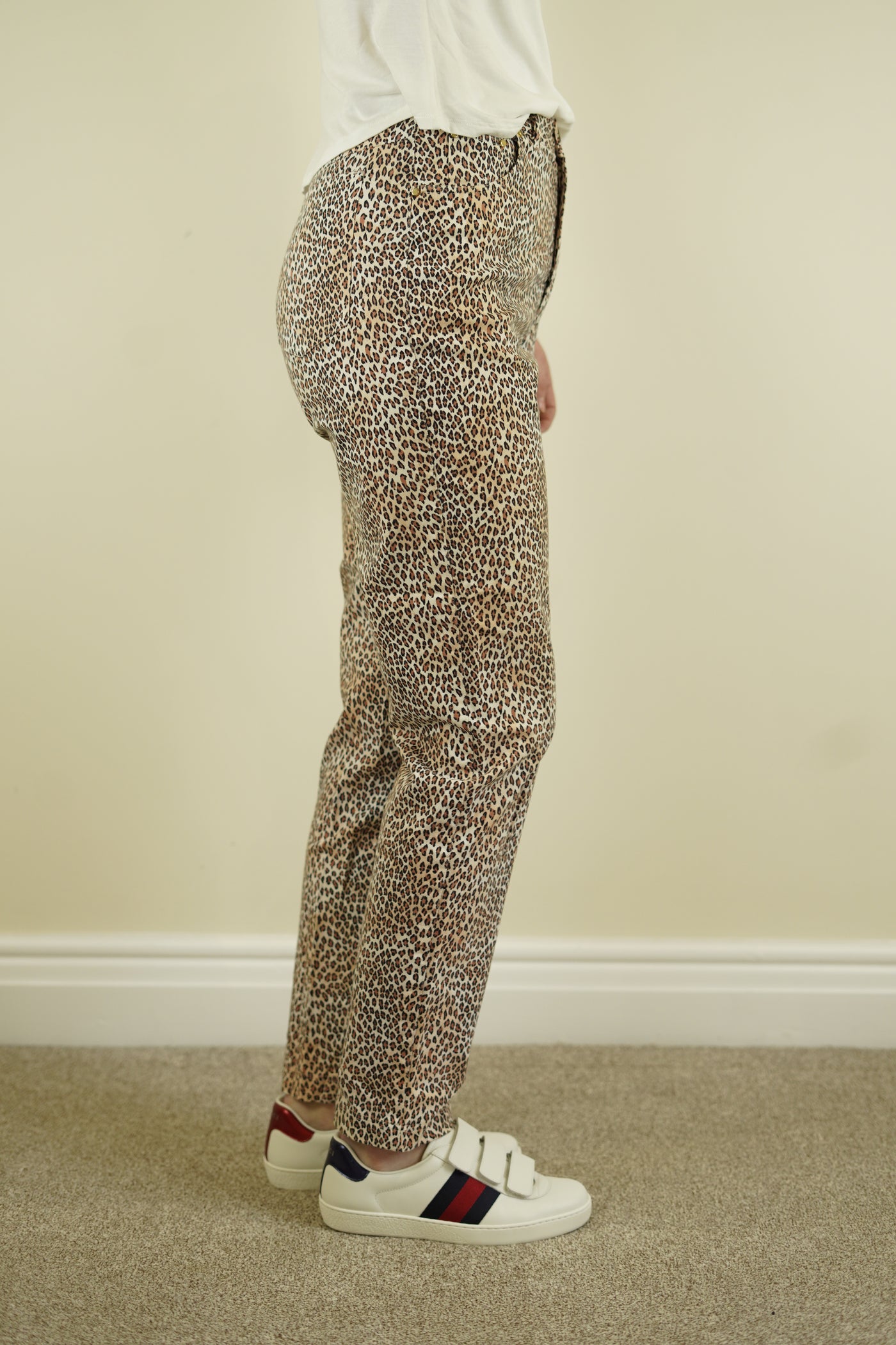 betty barclay leopard print jeans size 40