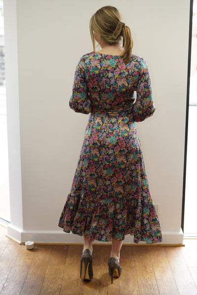 Ridley silk floral dress size uk 10