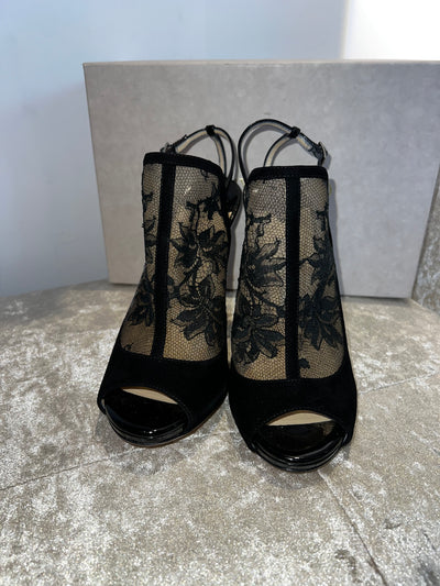 Jimmy Choo lace black heels size 38 RTP £550