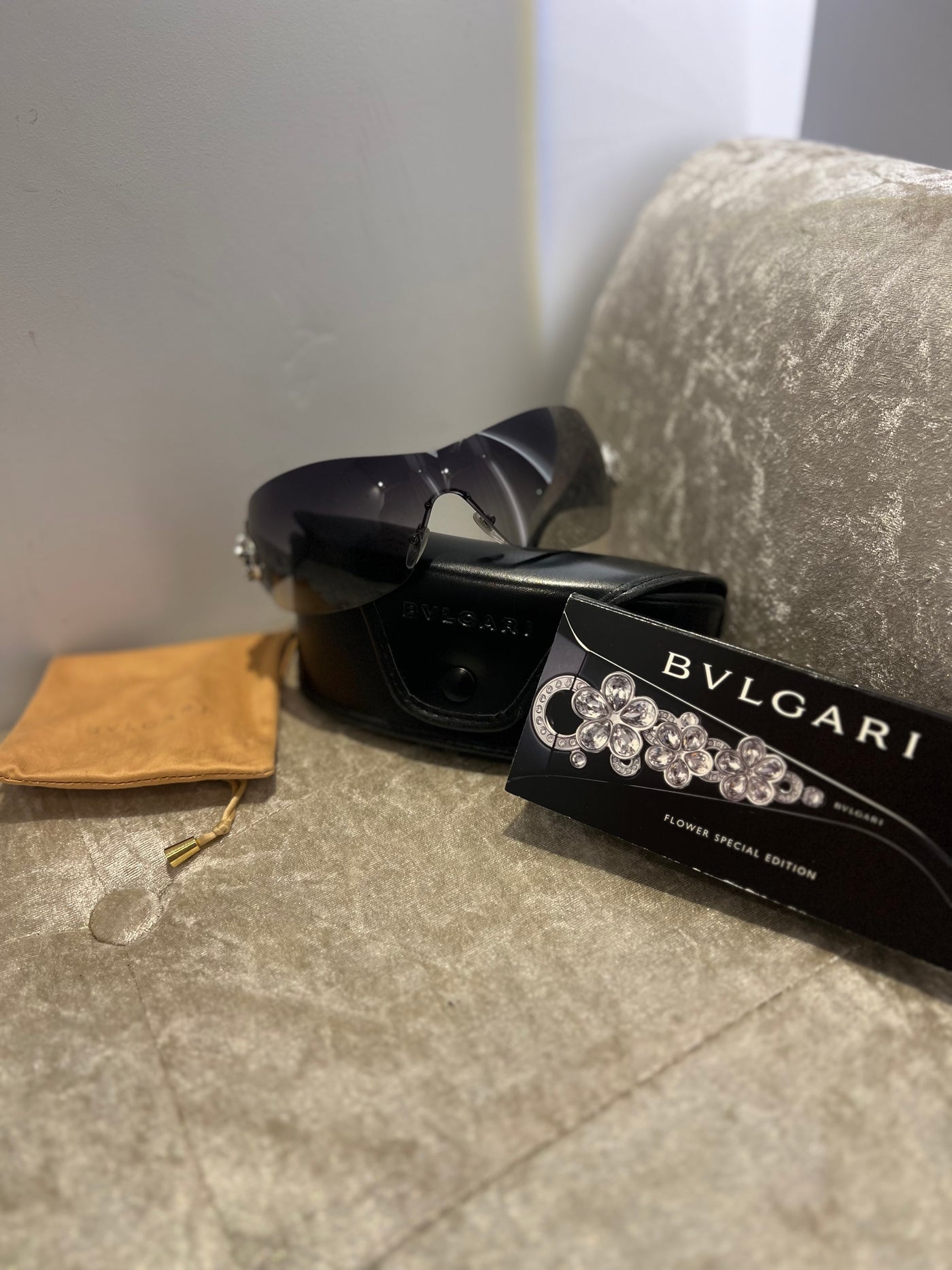 Bvlgari black limited edition sunglasses