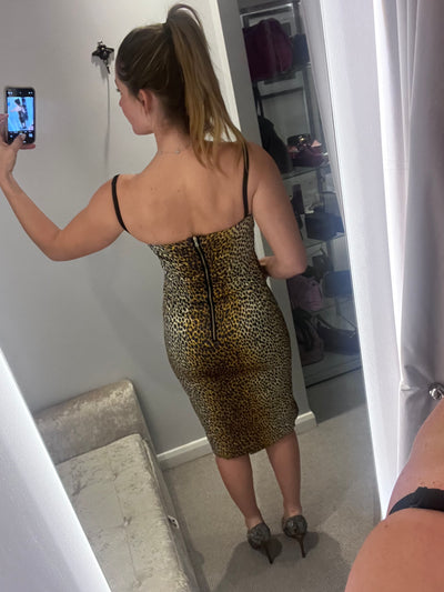 Dolce & Gabanna leopard print dress size 38
