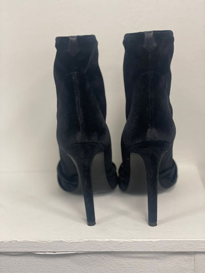 Brand new black velvet Gina boots size 38