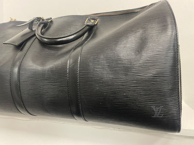 Louis Vuitton vintage Keepall 50  in black Epi leather