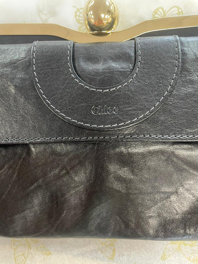 vintage Chloe clutch bag black
