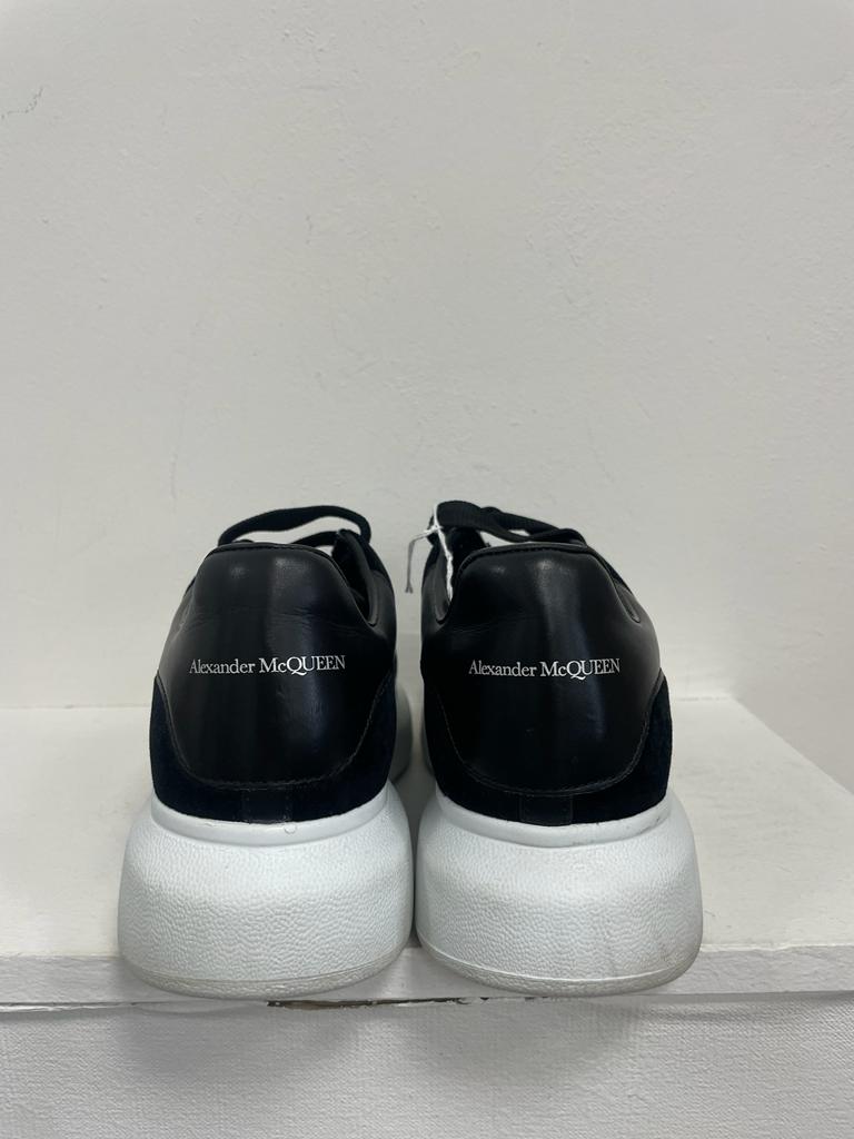 alexander McQueen black velvet trainers size 39