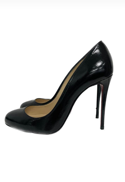 Christian Louboutin black leather heel size 36.5