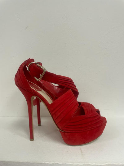Red Suede Dior heels size 38