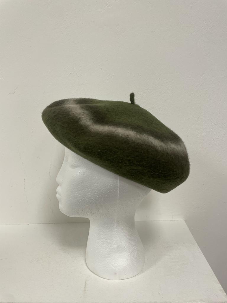 Green Dior Beret hat