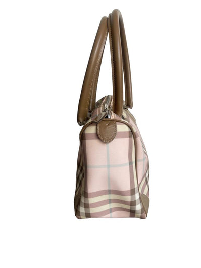 Burberry pink nova check handbag