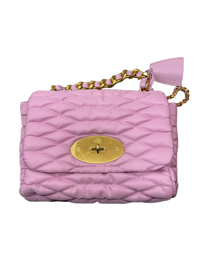 Mulberry Lily quilted tote bag pink