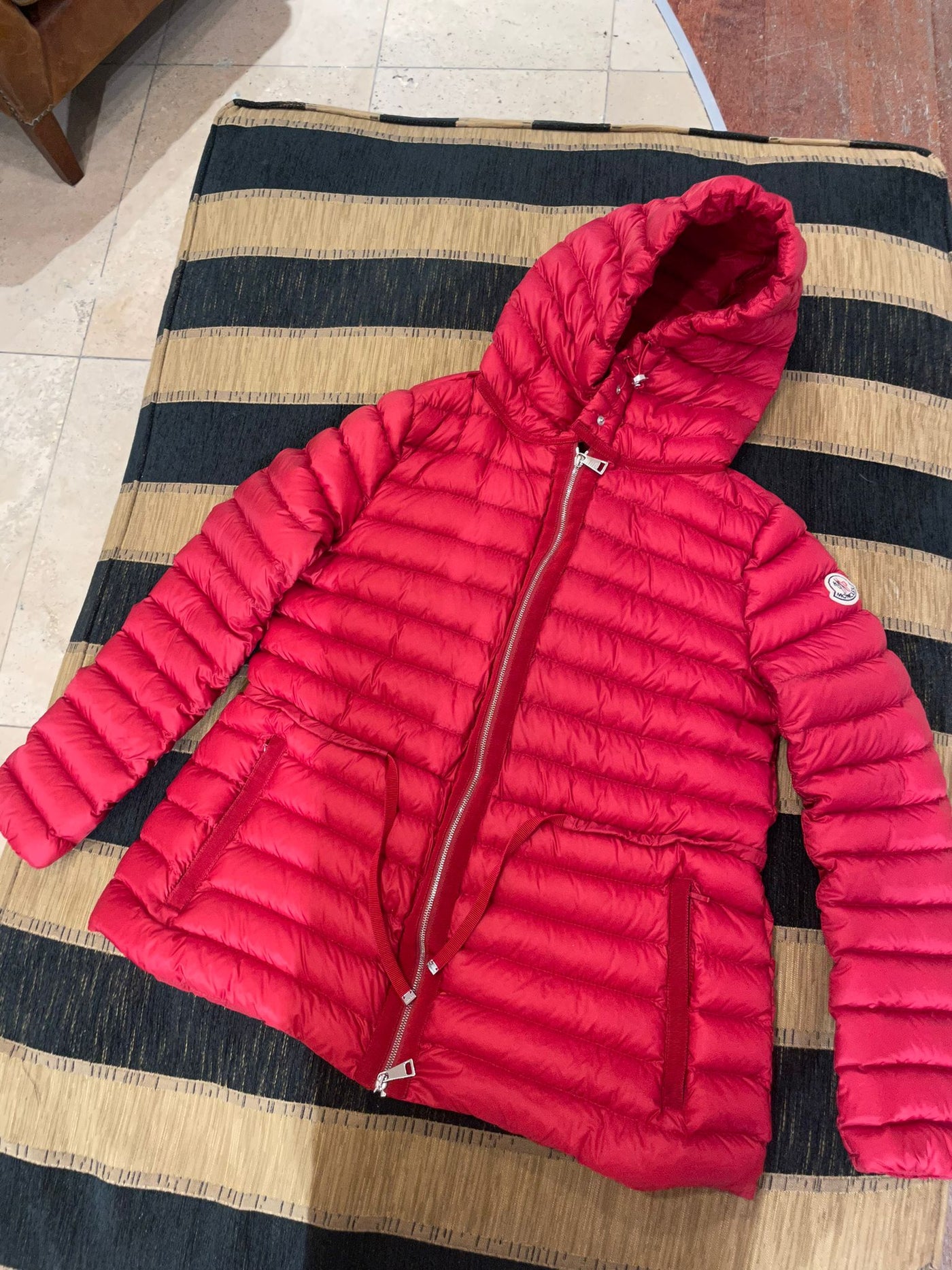 Moncler Raie short down jacket size 1 red RTP £ 1310