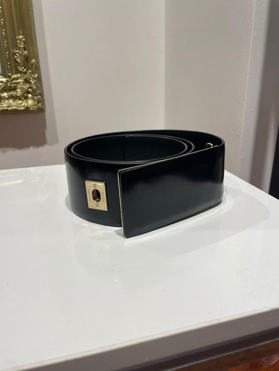 Chanel Black Leather belt