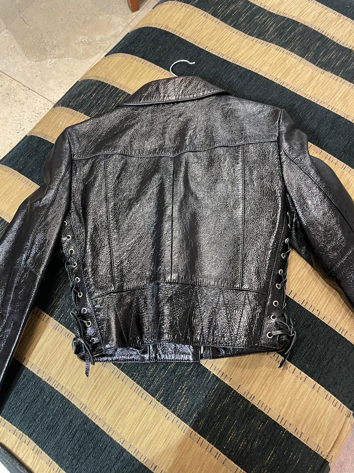 The Kooples black leather biker jacket size 2 RTP £ 695