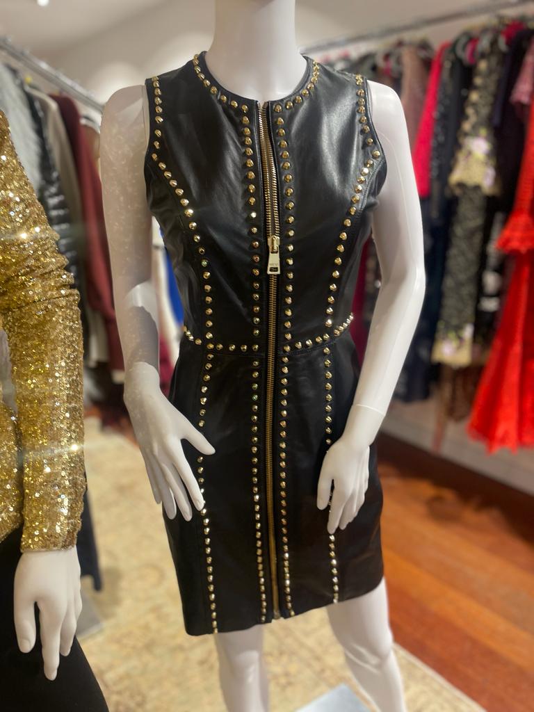 Versus Versace runway leather dress size 38 RTP £3500