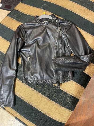 Vintage MIU MIU leather back jacket size 36
