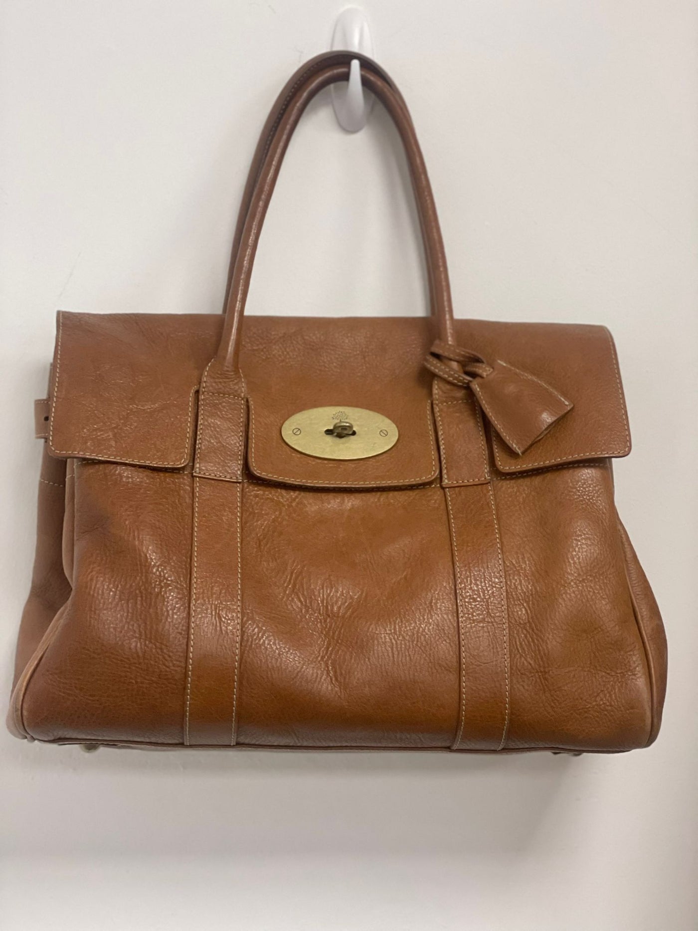 Mulberry bayswater tote bag oak natural leather