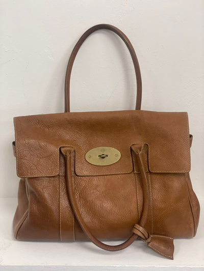 Mulberry bayswater tote bag oak natural leather