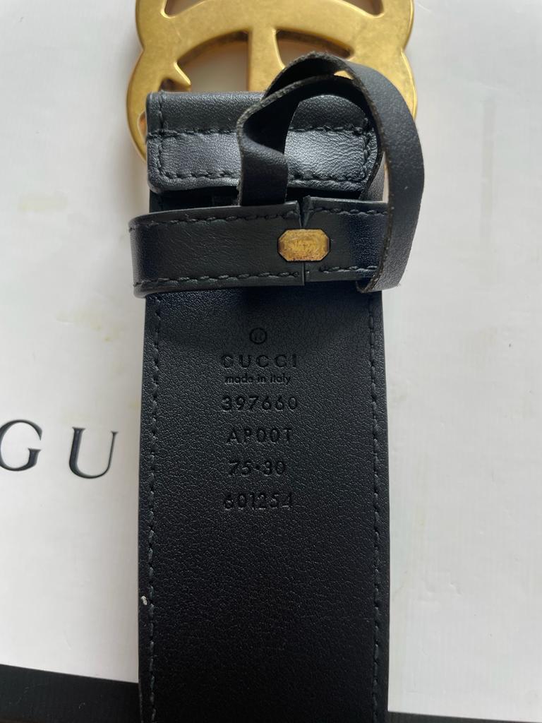 Brand new Gucci black belt size 75cm