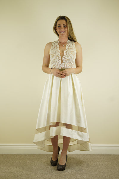 Nataliya cream lace dress size 38 RTP £350