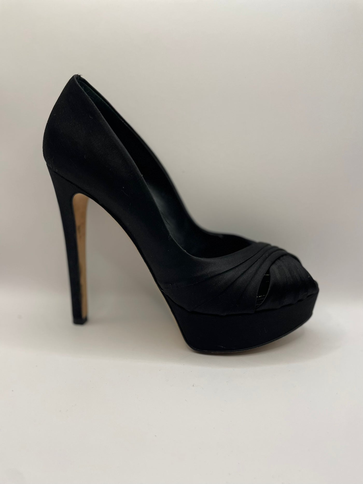 Christian Dior black statin heels size 38.5