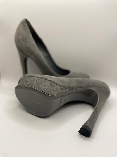 YSL grey suede tribute heels size 38