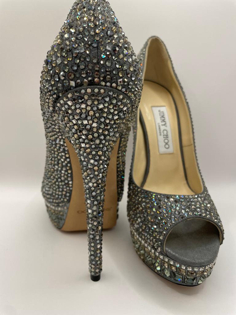 Jimmy Choo diamanté high heels size 39