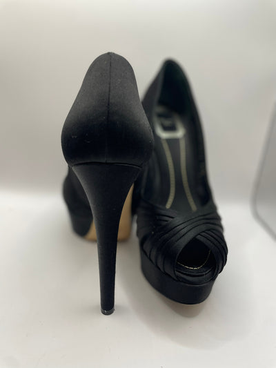 Christian Dior black statin heels size 38.5