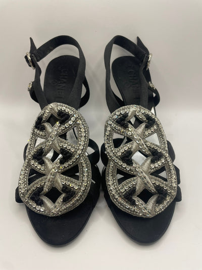 Vintage Chanel sling back heels 38.5
