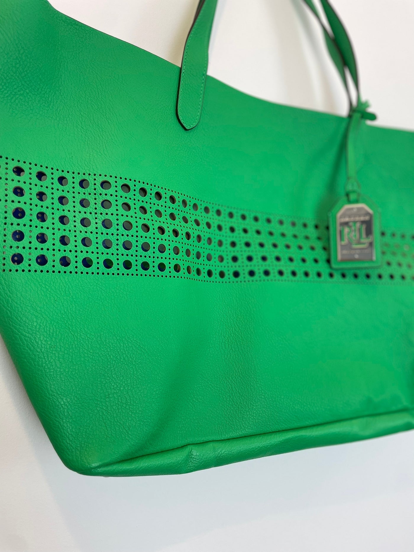 Green Ralph Lauren handbag with purse