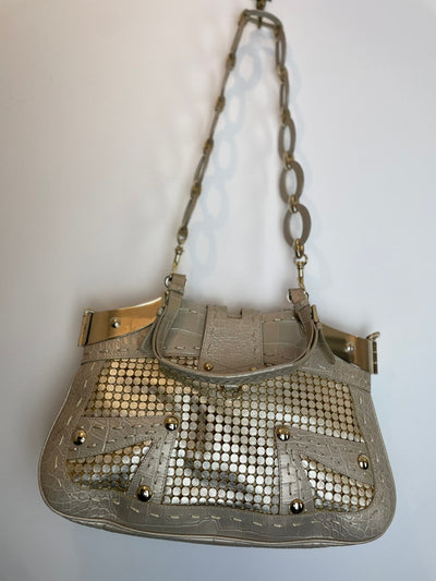 Vintage Versace gold handbag