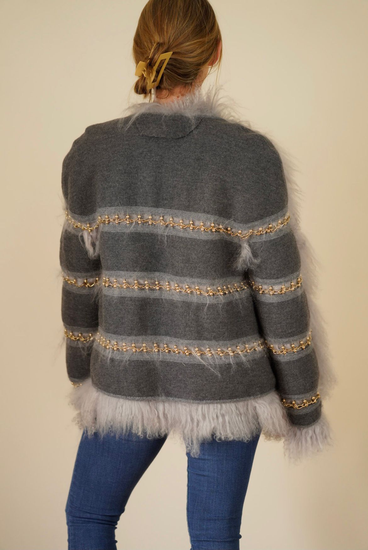 Chloe runway wool shaggy coat  size 8