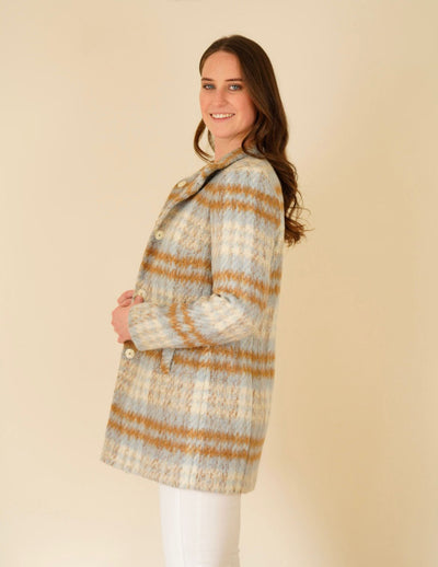 Madeleine wool mid length coat size GB 12