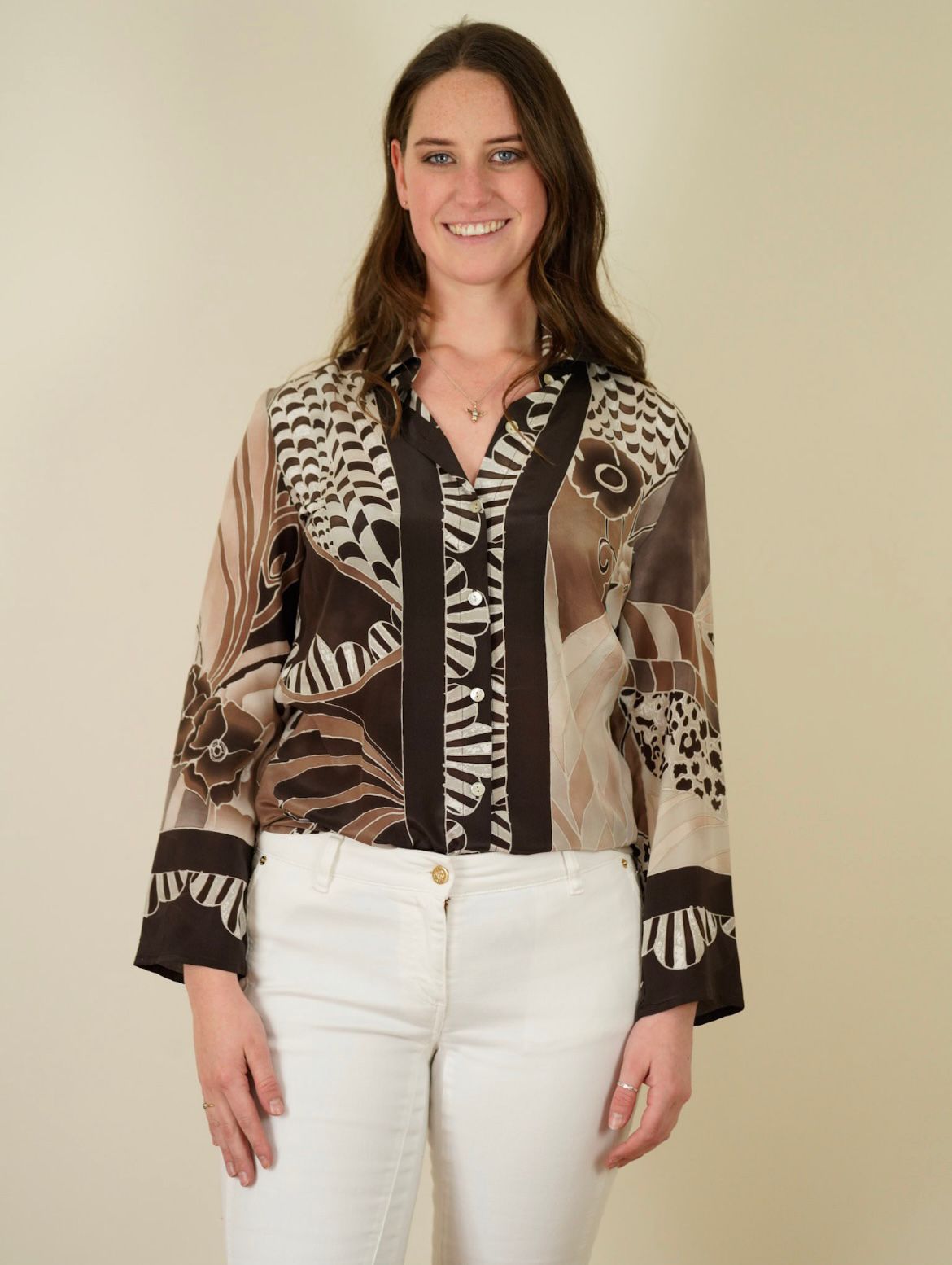 Gottex silk blouse size 14
