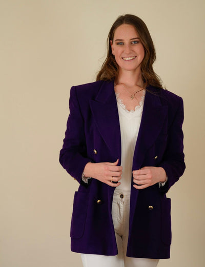 Vintage Escada purple blazer size 42