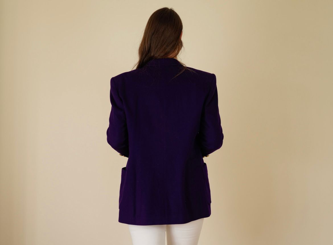 Vintage Escada purple blazer size 42