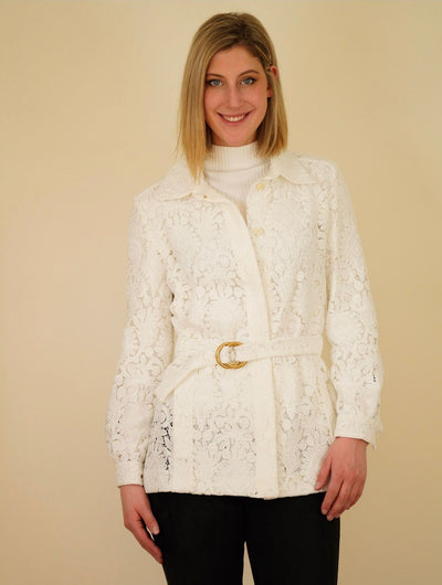 Chloe cream lace jacket size 40