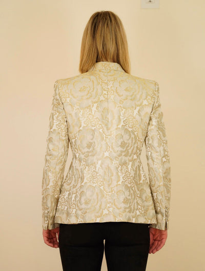 Brand New Dolce & Gabbana gold jacket size 46 RTP $3,095