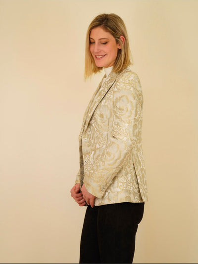 Brand New Dolce & Gabbana gold jacket size 46 RTP $3,095