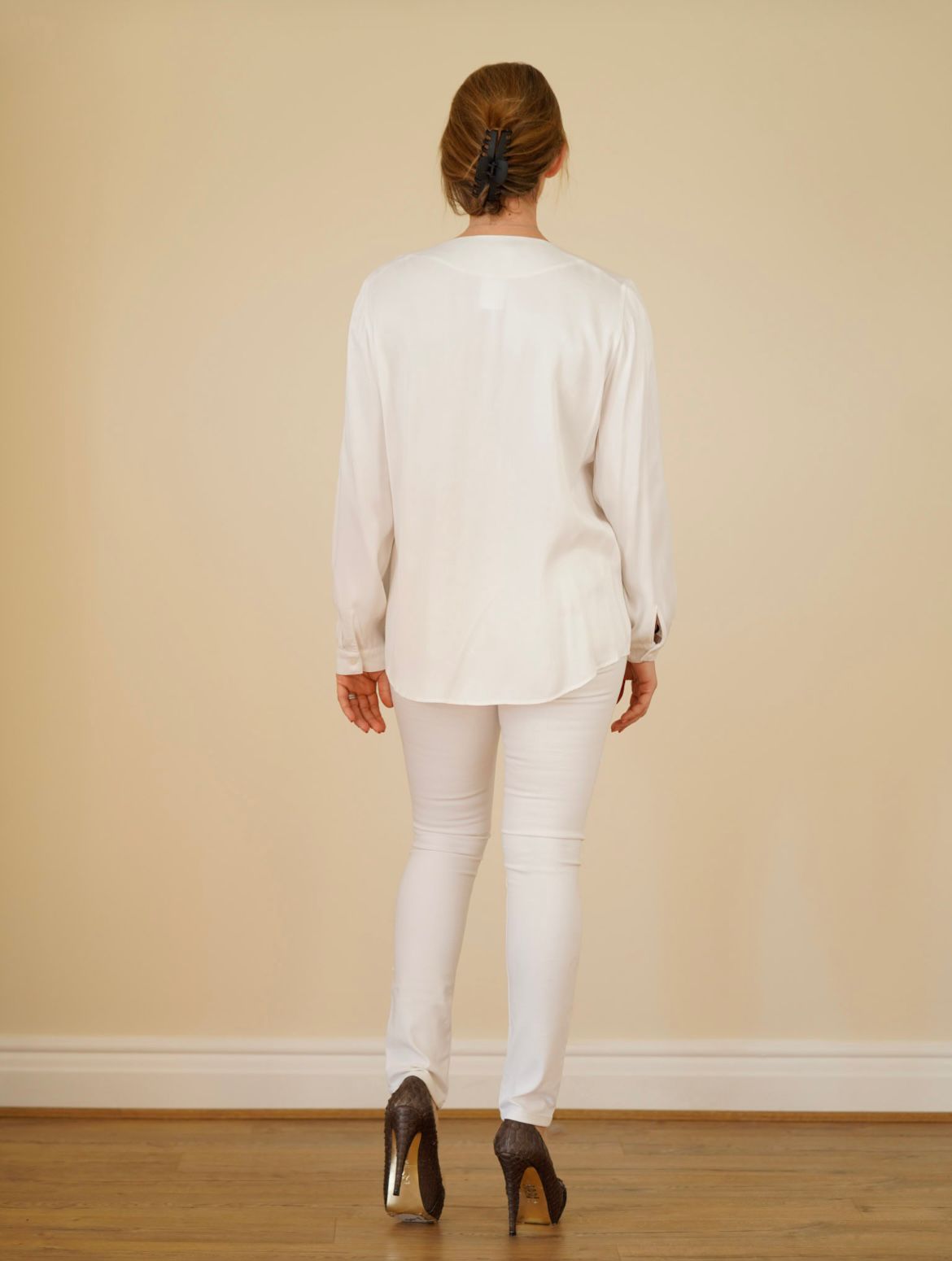 Sem Perlei white blouse size GB 12